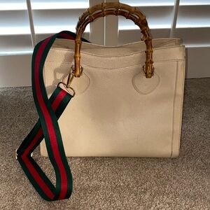 Vintage Gucci Diana Bamboo Tote